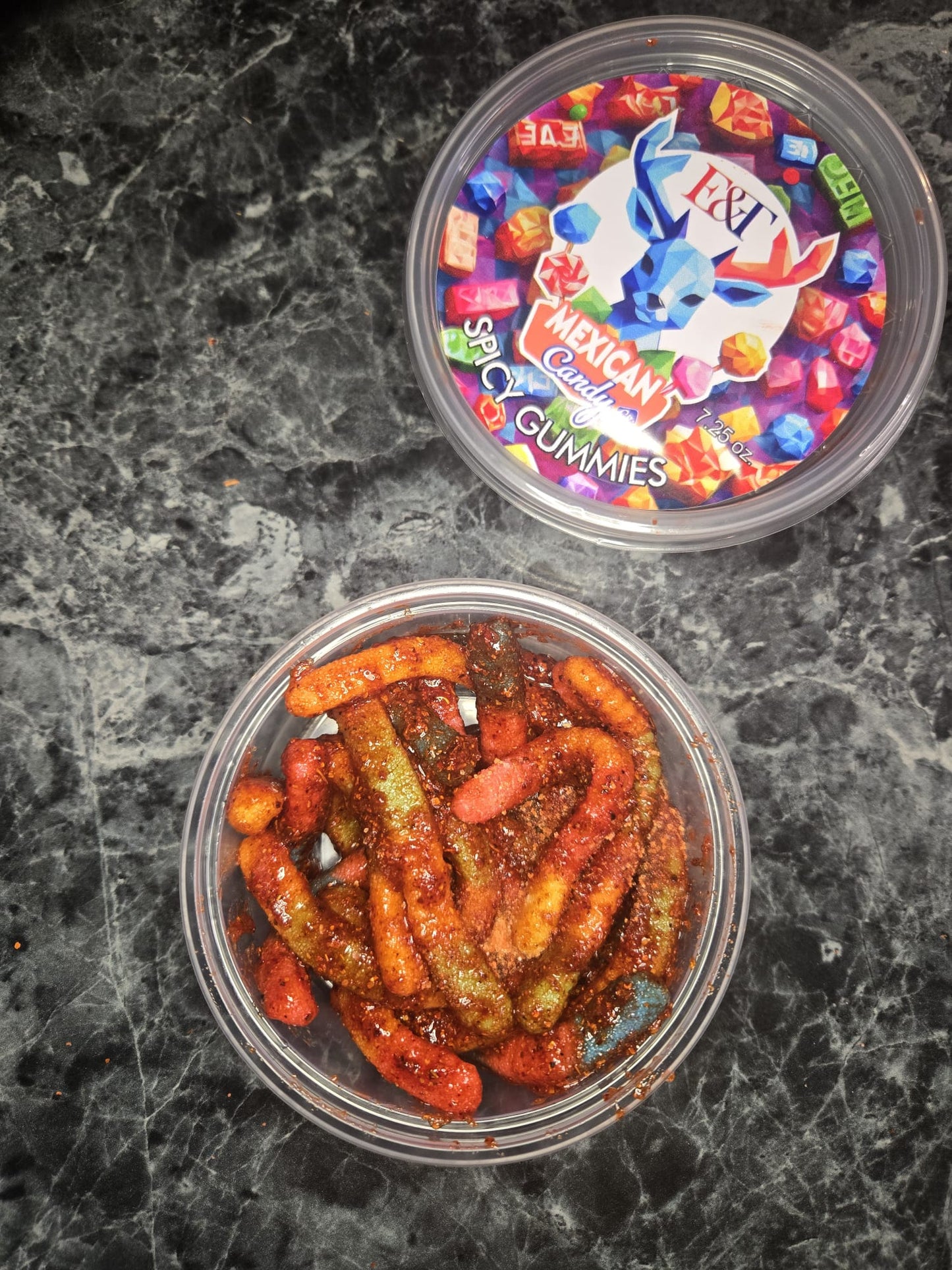 Chamoy Neon Gummy Worms